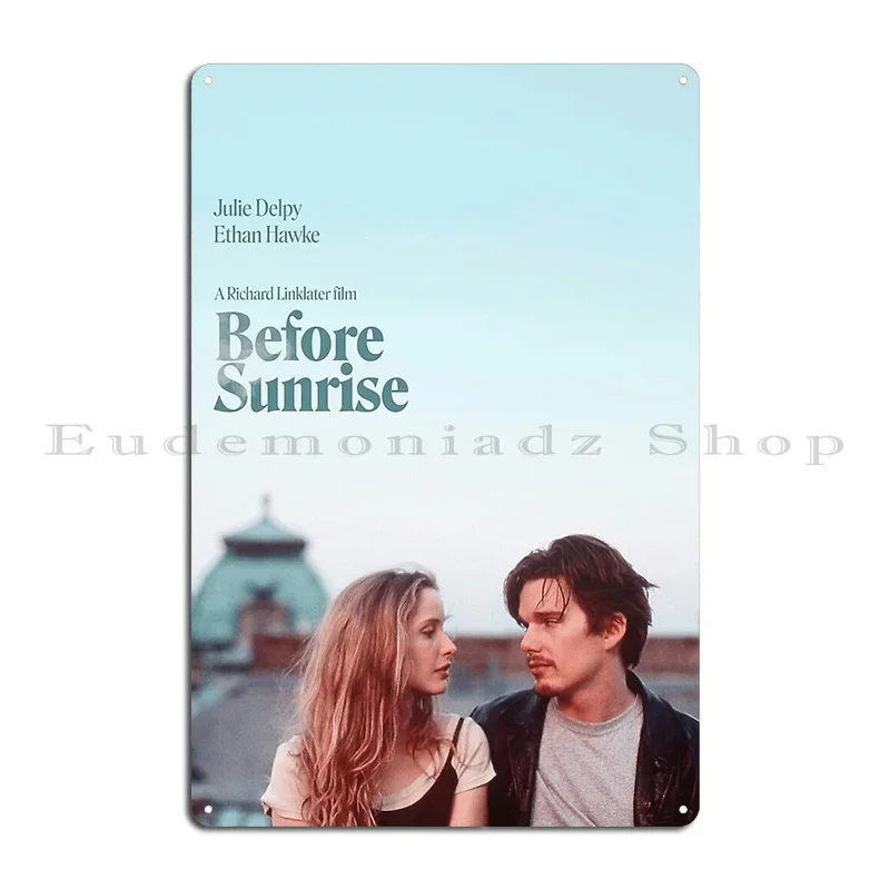 قبل شروق الشمس علامة معدنية خمر حانة جدارية نادي جدار ديكور طباعة تين تسجيل ملصق #2