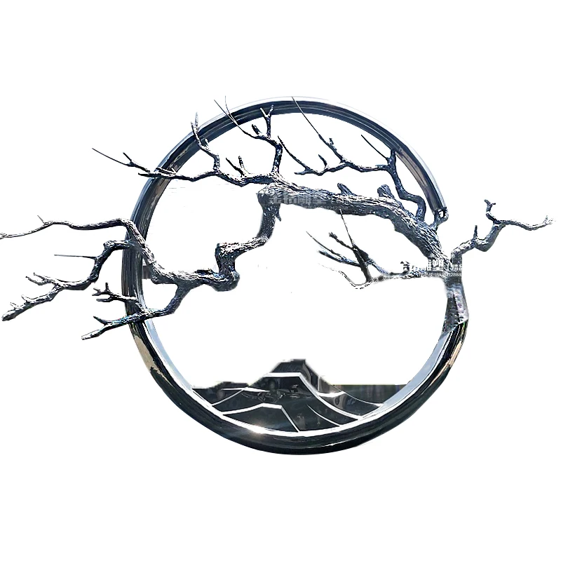 

Современное уличное украшение сада из нержавеющей стали, абстрактная скульптура из металла для продажи