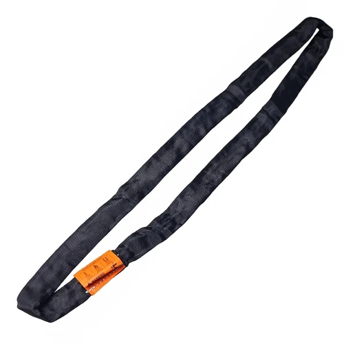 Imagen 2 del producto Correa de eslinga redonda de poliéster colgante de sedas aéreas de aparejo de aro de Lyra aéreo Spanset negro