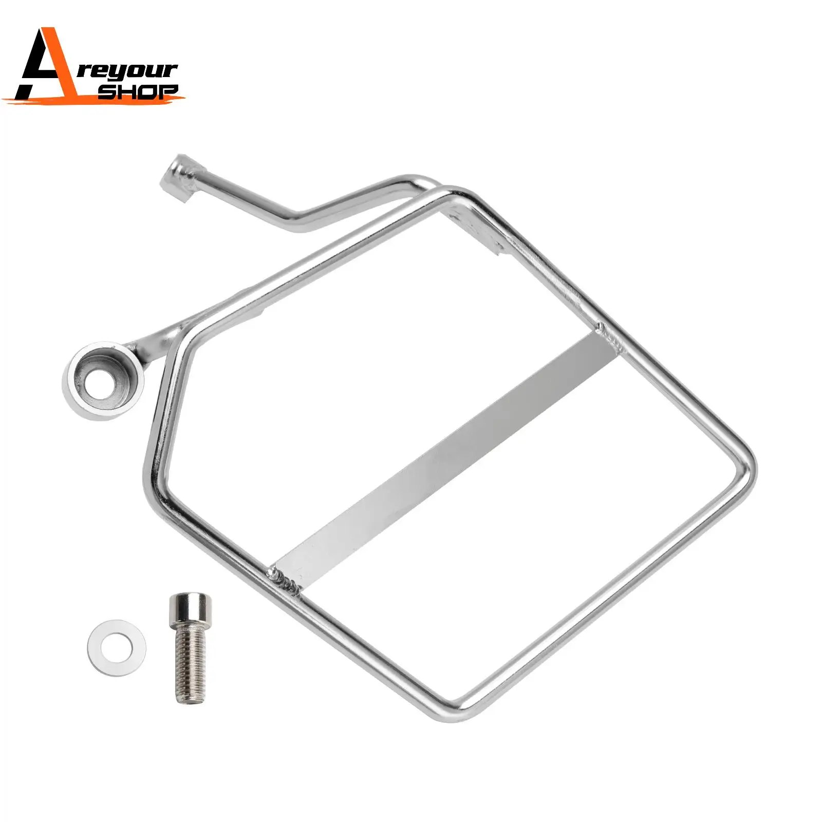 

Side Saddle Bag Mounting Bracket Fit Left Chrome for Honda Monkey 125 2018-2024
