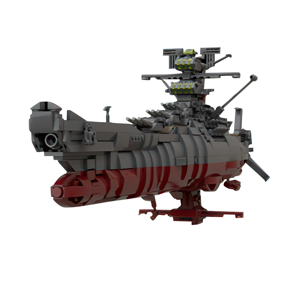 MOC Space Battleship Yamato 2199 Star Blazers Bricks Blazers military affairs Universe Exploration Building Block Model Toy Gift