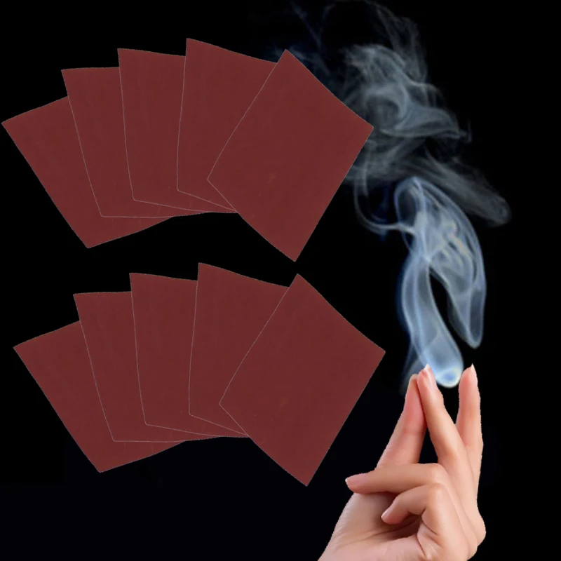 5/10 pcs Funny Magic Smoke Appear from Finger Mystical Paper Surprise Prank Joke Illusions Magic Trick for Adult Kids Easy to do