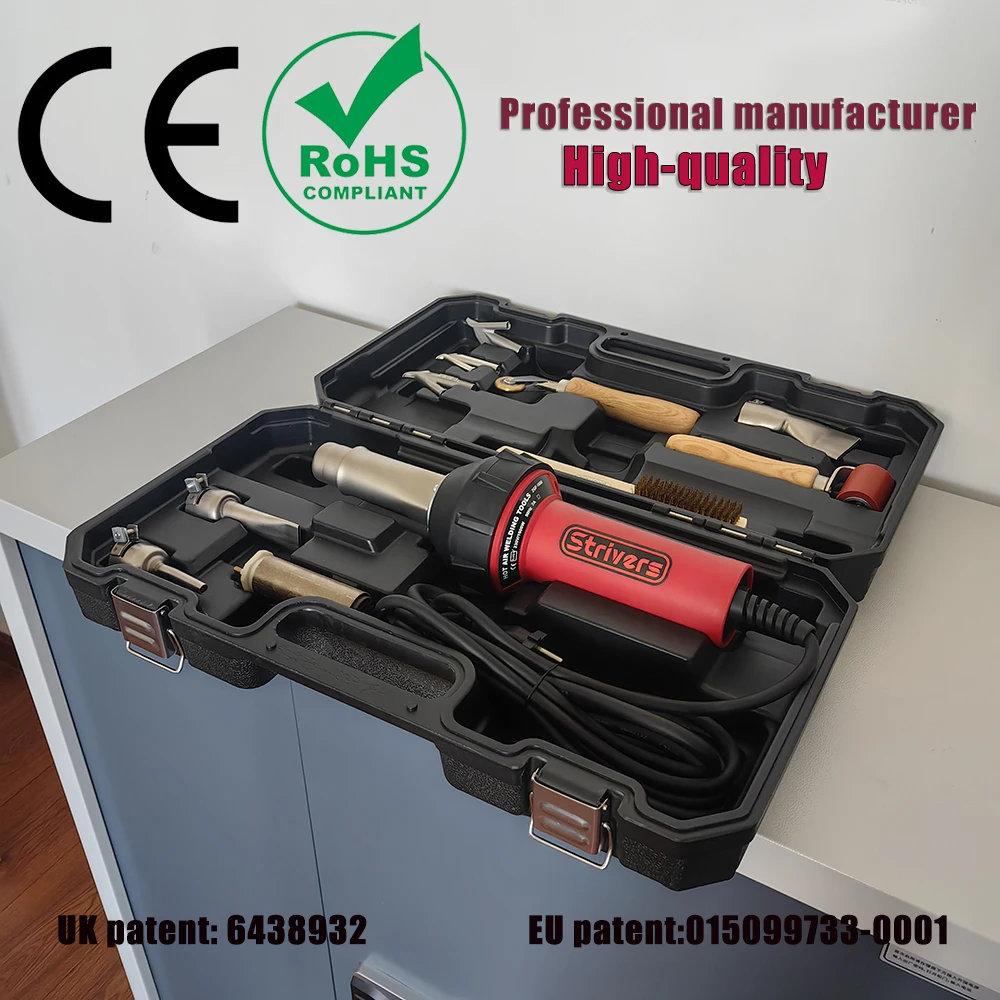 

1600W Automatic Plastic Welding Machine Handheld Plastic Welding Gun Hot Air Torch Heat Welder for PVC PP PE Repair