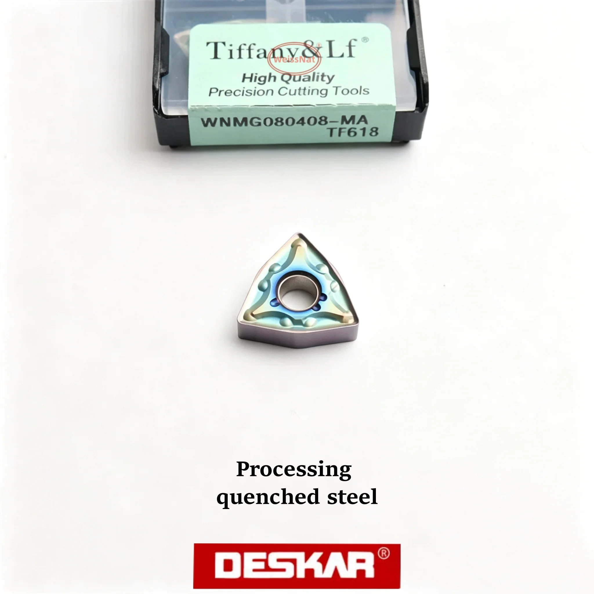 DESKAR WNMG080404 WNMG080408-MA MS MM TF618 Carbide Insert WNMG Inserts - view 3
