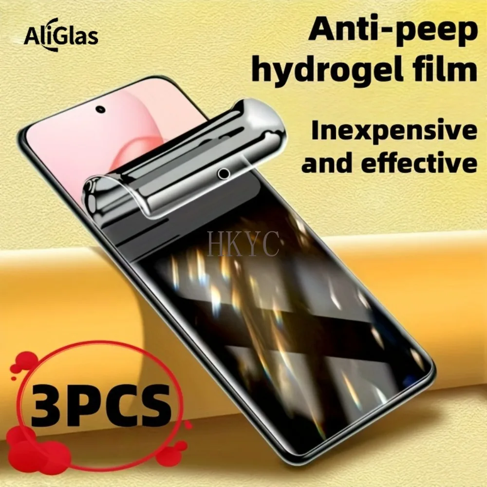 

3pcs Anti Peep Hydrogel Film Screen Protector for Honor 500 Anti Fingerprint Smooth Touch Anti Scratch For 500 Pro Not Glass
