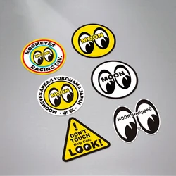 Car Stickers for Cartoon Moon Equipment Speed Shop Eyes Automotive Truck Oil Tank Decal Motor Bike Helmet Decal Tape