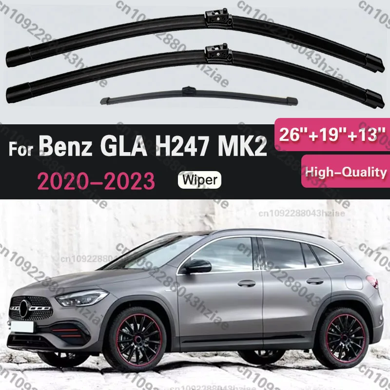 Wiper Blades For Mercedes Benz GLA H247 MK2 2020 2021 2022 2023 Windshield Windscreen Window GLA200 GLA220 GLA250 GLA180 200 250