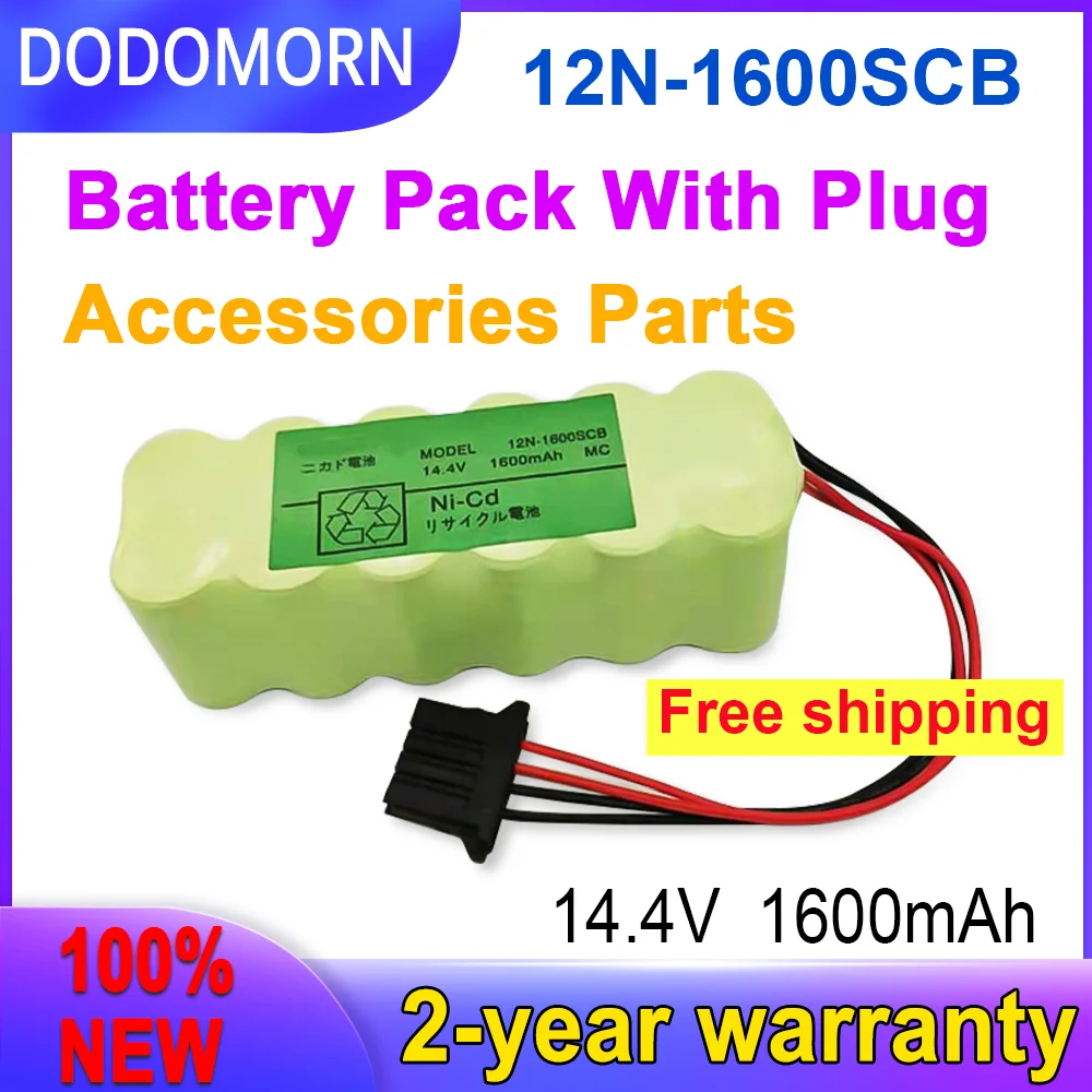 DODOMORN 100% New 12N-1600SCB 14.4V 1600mAh High-Quality Battery Pack With Plug Accessories Parts Fast Delivery+With Free Tools