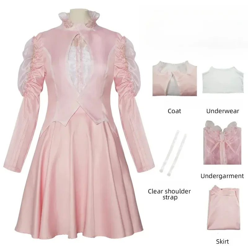 مجموعة أزياء فيلم الشر جليندا، أزياء تنكرية، مناسبة، الأميرة، عيد الميلاد، الحفلات، الزي والأساور، x؛ 2، f؛ 5.n؛ #1