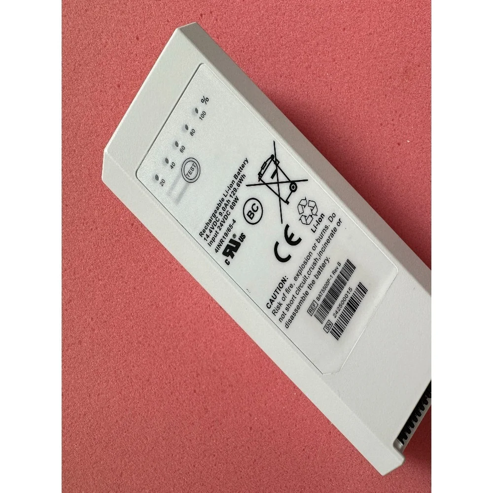 [New] BAT5500p-1 NKV-550 for Nihon Kohden Orange Med Replacement Battery