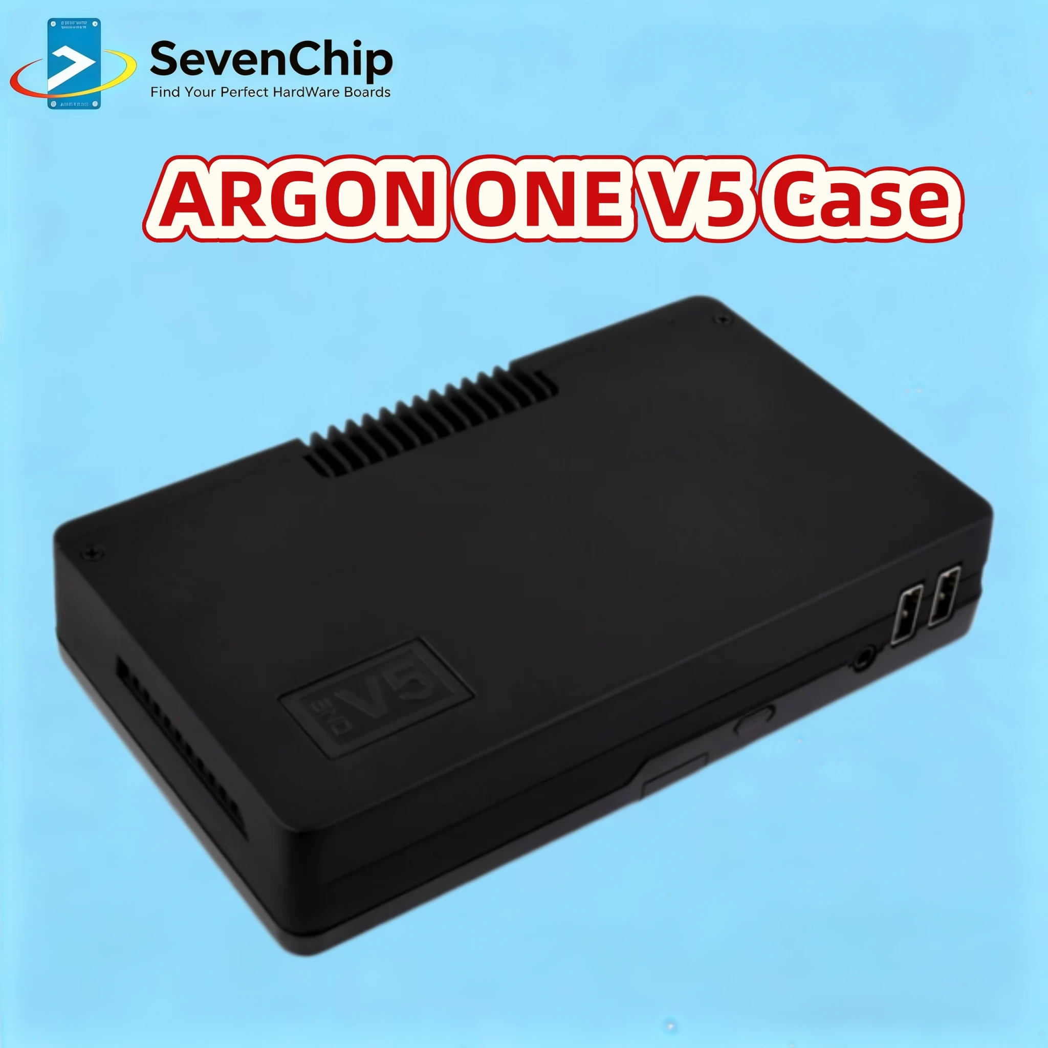 Waveshare ARGON ONE V5 Aluminum Case for Raspberry Pi 5 | Dual M.2 NVMe PCIe Support | Premium Metal Enclosure