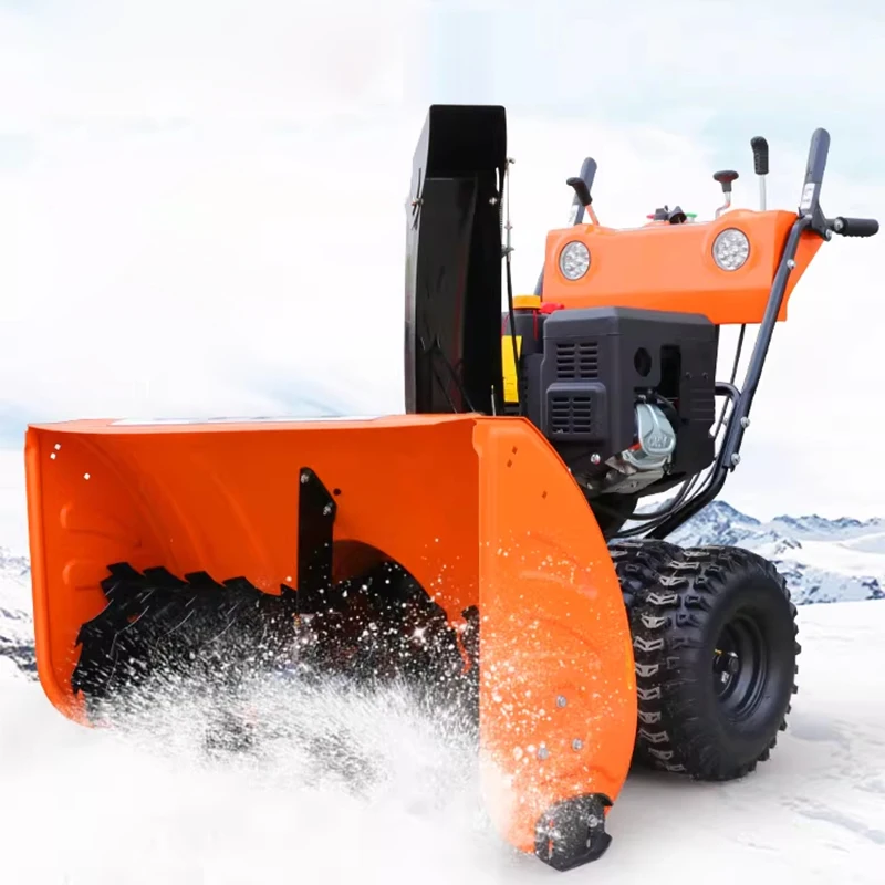 Pala para nieve/lanzador de nieve, máquina limpiadora de nieve empujada a mano, camino de jardín, eliminación de nieve, cepillo rodillo de alambre de nailon (personalizado)