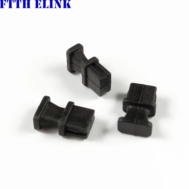 غطاء غبار لوحدة QSFP + 40 ، QSFP + 40 ، MPOSR4 LR4 ، غطاء غبار ، سيليكون أسود ، ftth ، سدادة واقية ، مصنع ELINK ، شحن مجاني