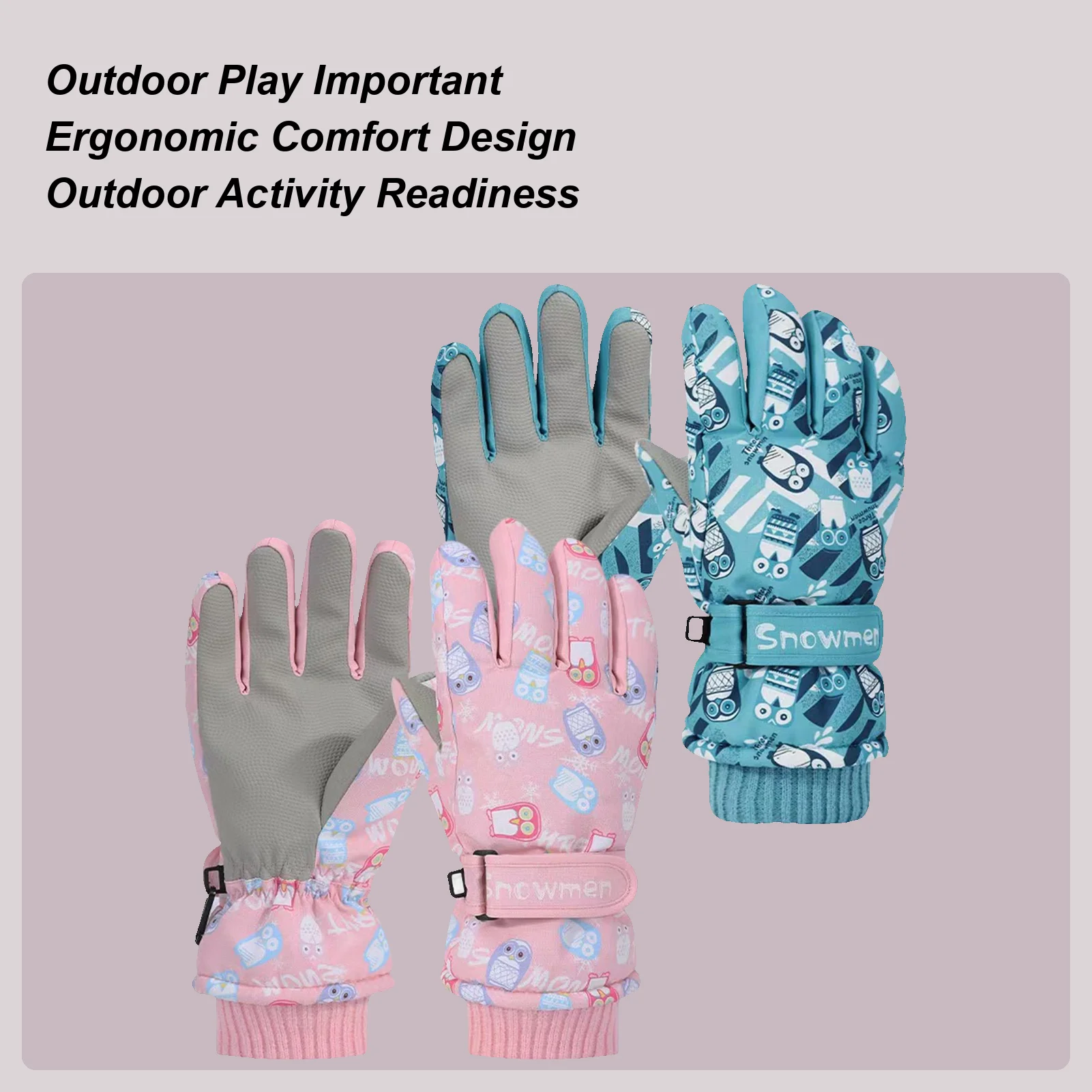 

Kids Winter Gloves Warm Kids Gloves Windproof Children Mitten for Winter Running Cycling Skiing Outdoor Hiking Sports Travel