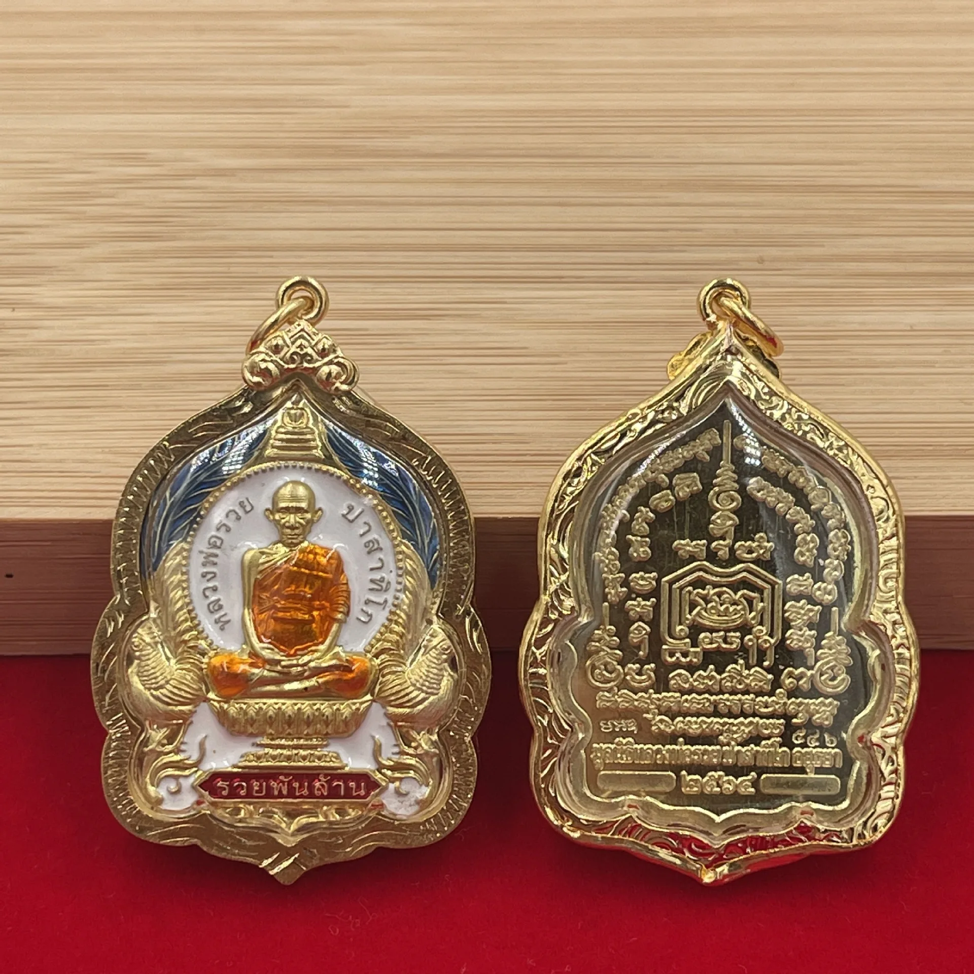 GOOD Asia Thailand temple  God of wealth Buddha figure Pendant Effective Amulet Bring good luck Recruit wealth