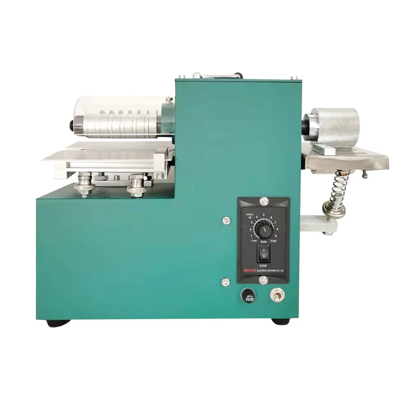 WQ-04 single/Double Head Leather Machine Belt Cutter Strap Cutting Machine Edge Folding Laminating Machine Leathercraft Slicer
