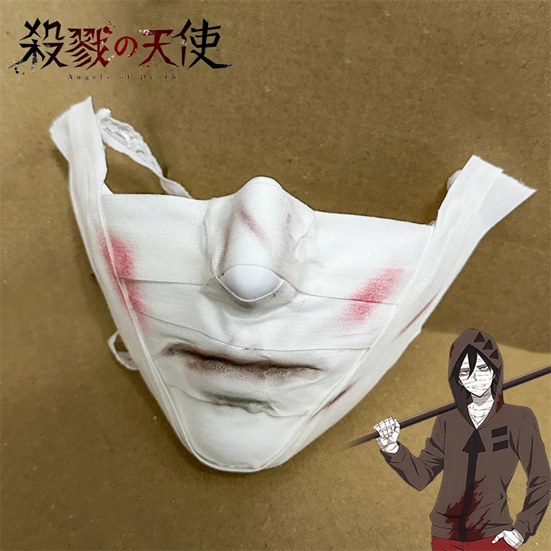 

Аниме Ангелы смерти Исаак Фостер Зак Косплей Маска Взрослые костюмы унисекс Маски Половина лица Хэллоуин Карнавальные аксессуары Реквизит