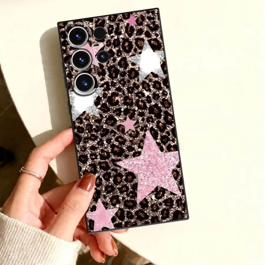 Cute Leopard Element Case for Samsung Galaxy S26 Ultra S26+ Note 20 S20 S25 FE S22 S10 S21 S25+ S24 Plus S23 Phone Cover