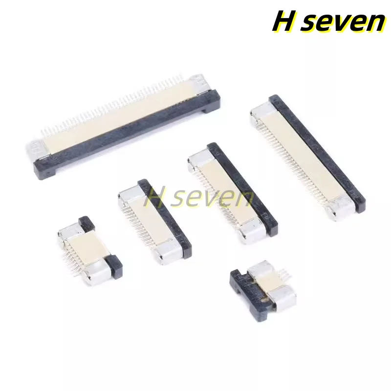 10pcs FPC/FFC Connector Spacing 0.5MM 4P-50P Flat Cables Up-Down Connection Flip Down