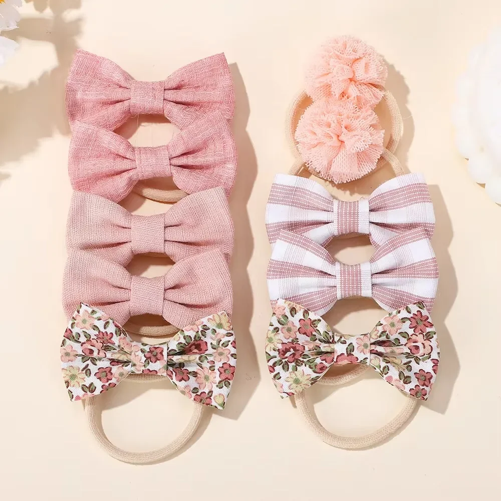 Baby Hair Band Girls Ties Bows Elastic Rubber Band Scrunchies Elastique Cheveux Fille Haar Kids Hair Accessories For Children