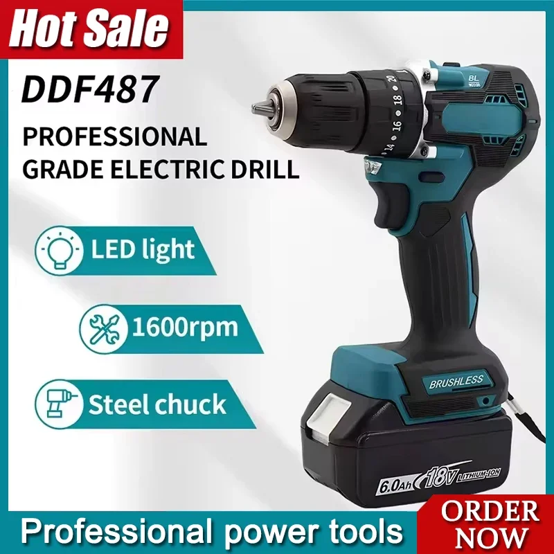 DDF487 Cordless Bru… - image