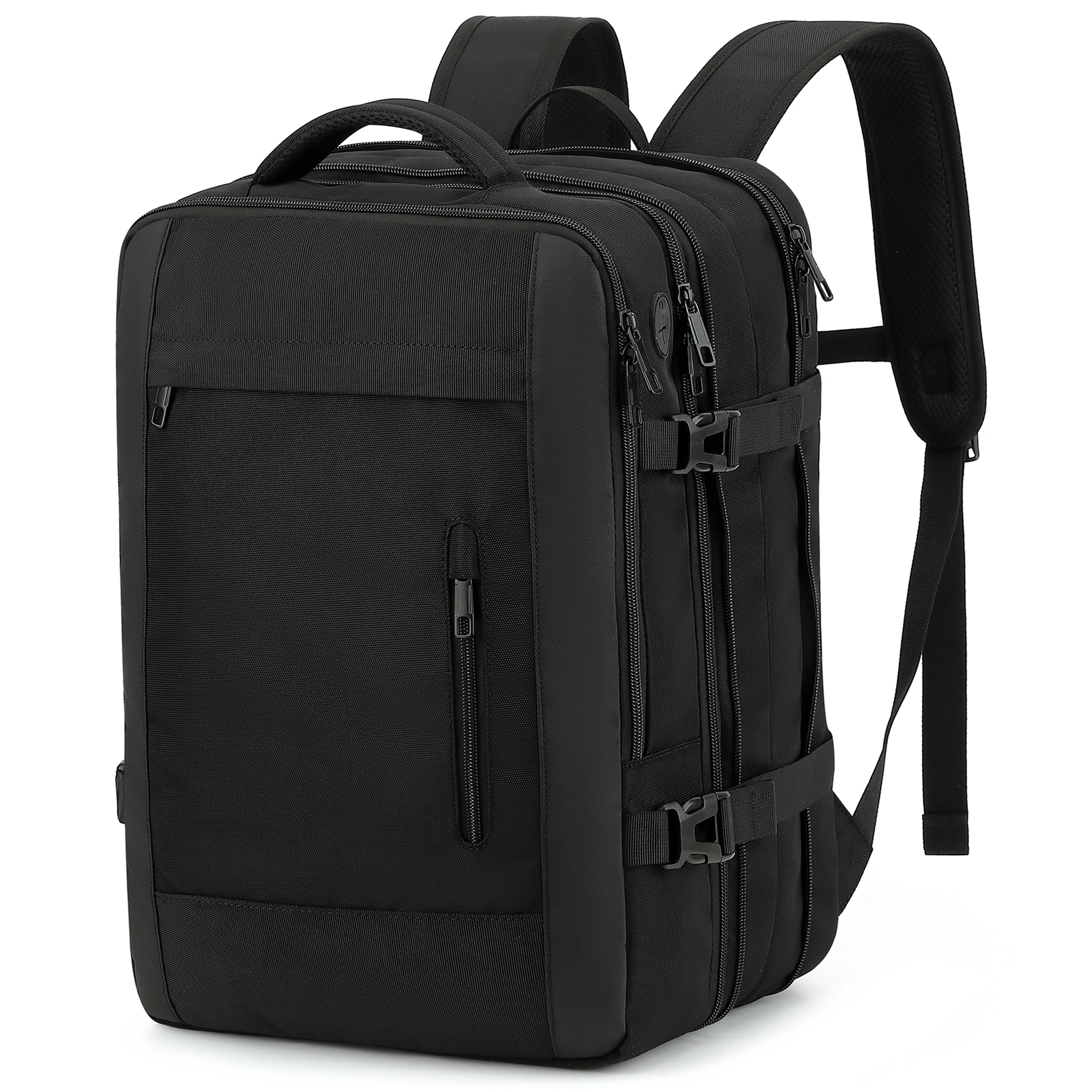 

1 вместительный расширяемый мужской рюкзак с несколькими отделениями, для активного отдыха и походов, подходит для бизнеса и путешествий, соответствует стандартам.