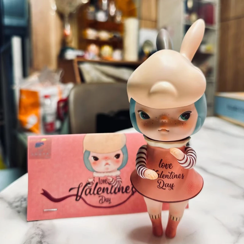 Sooya Cheeze Mori Navigation Vintage Bunny Mr. Sailor Blue Girl Figure Toy Rabbit Behind Head Decoration Designer Toy Collection