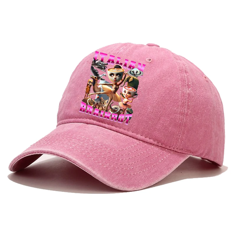 Tralalero Tralala 야구 모자 Tungtung Sahur Brainrot 태양 모자 남성 여성 야외 스포츠 Sunbonnet 성인 레트로 헤드 기어 선물