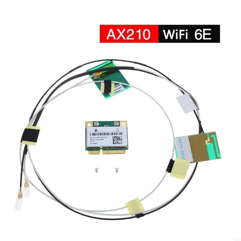 F68C WIFI6E AX210HMW Mini PCI-E WiFi Card Compatível 5.2 Adaptador sem fio Forintel Ax210 Card Ax210