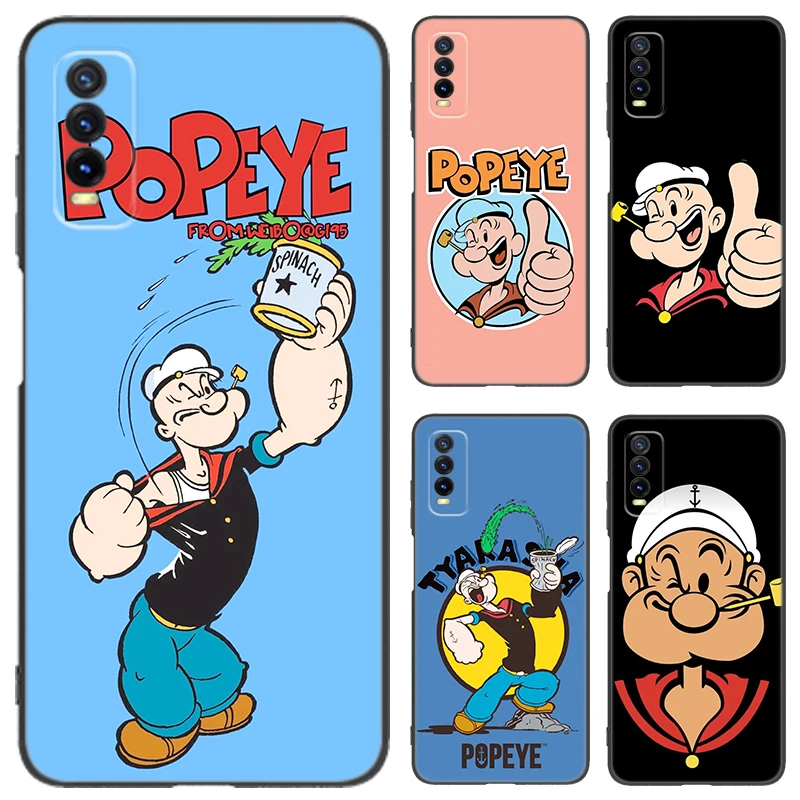 Чехол для телефона Cute Cartoon P-Popeyes для Vivo Y17 Y19 S V27 V29E V30 Pro V40 V50 Lite Y27 Y28 Y36 Y39 Y77 Y78 Y100 5G Y02 Y04 Y16