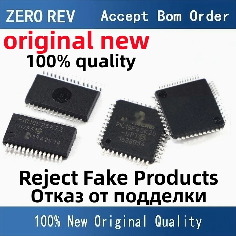 2-5Pcs 100% New free delivery PIC18F25K22-I/SS PIC18F25K22 SSOP28 PIC18F45K20-I/PT PIC18F45K20 TQFP44 MCU Brand new original IC