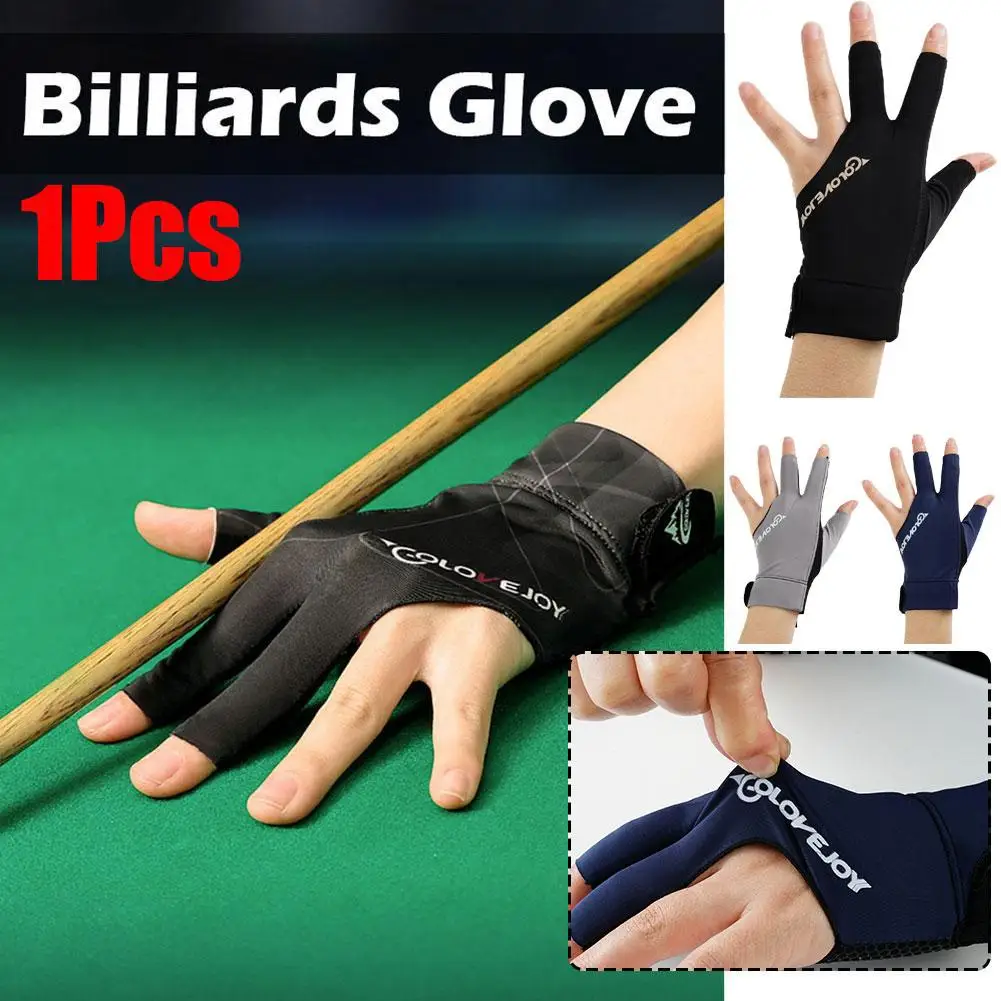 

Three Finger Billiards Gloves Breathable Non Slip Elastic Highly Elastic Soft Skin-friendly Open Finger Billiards For Adult B8H8