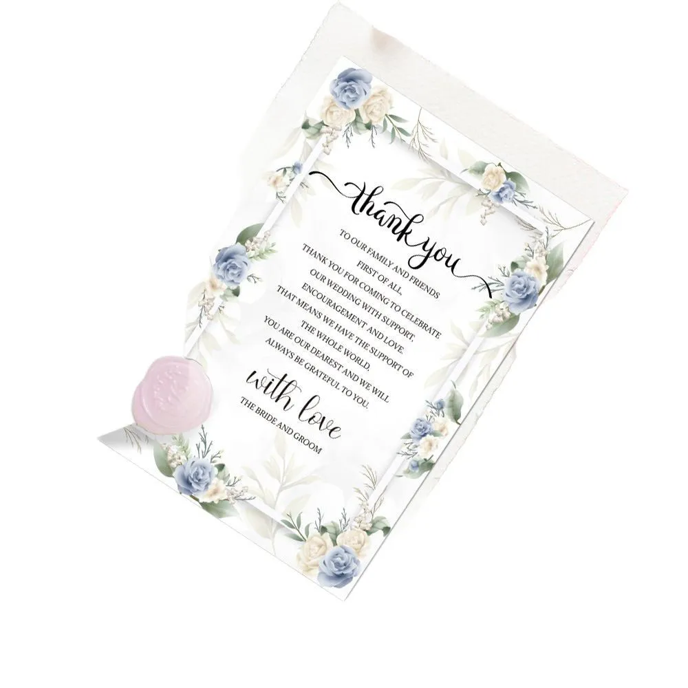 50 шт. свадебные открытки с благодарностью, украшения для свадебной церемонии, украшения для вечеринок, открытки для оформления торжеств или мероприятий