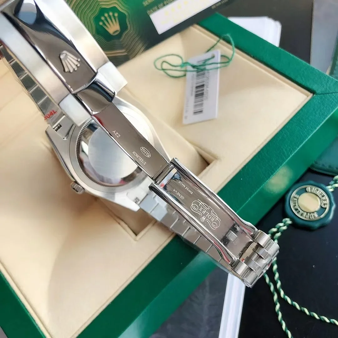 Reloj Mecánico de Lujo de Diseño Rolex Clásico de Alta Calidad para Hombre y Mujer, Reloj de Pulsera