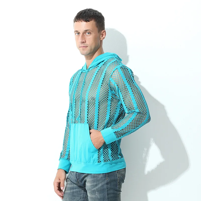 

2025 Men's T-Shirt Hoodie Clothing Mesh Fashion Shirt Sweatshirts for Men Sport Ropa Hombre Wrestling Singlet Undershirt Men