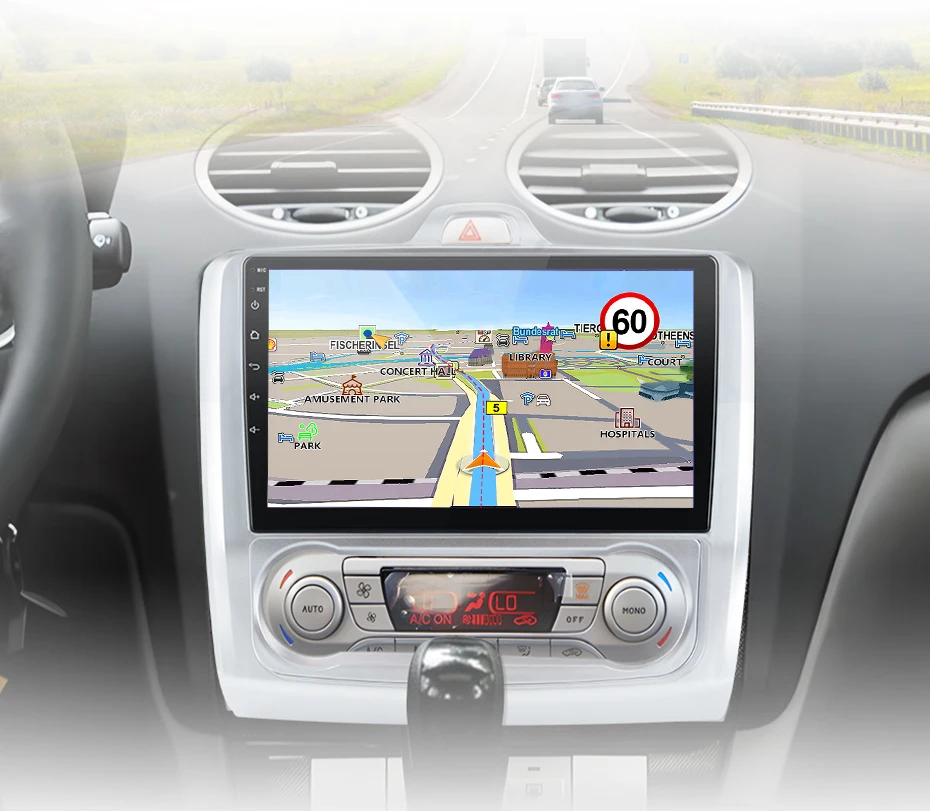 Junsun Kabelloses CarPlay Android Auto Autoradio für Ford Focus 2 3 Mk2 Mk3 2004-2011 2 DIN Multimedia-Stereoanlage mit Eingebautem Kühlventilator GPS-Navigation SWC Bluetooth FM RDS DSP IPS-Bildschirm Auto-Intelligentes System 4G WiFi – Detail 22