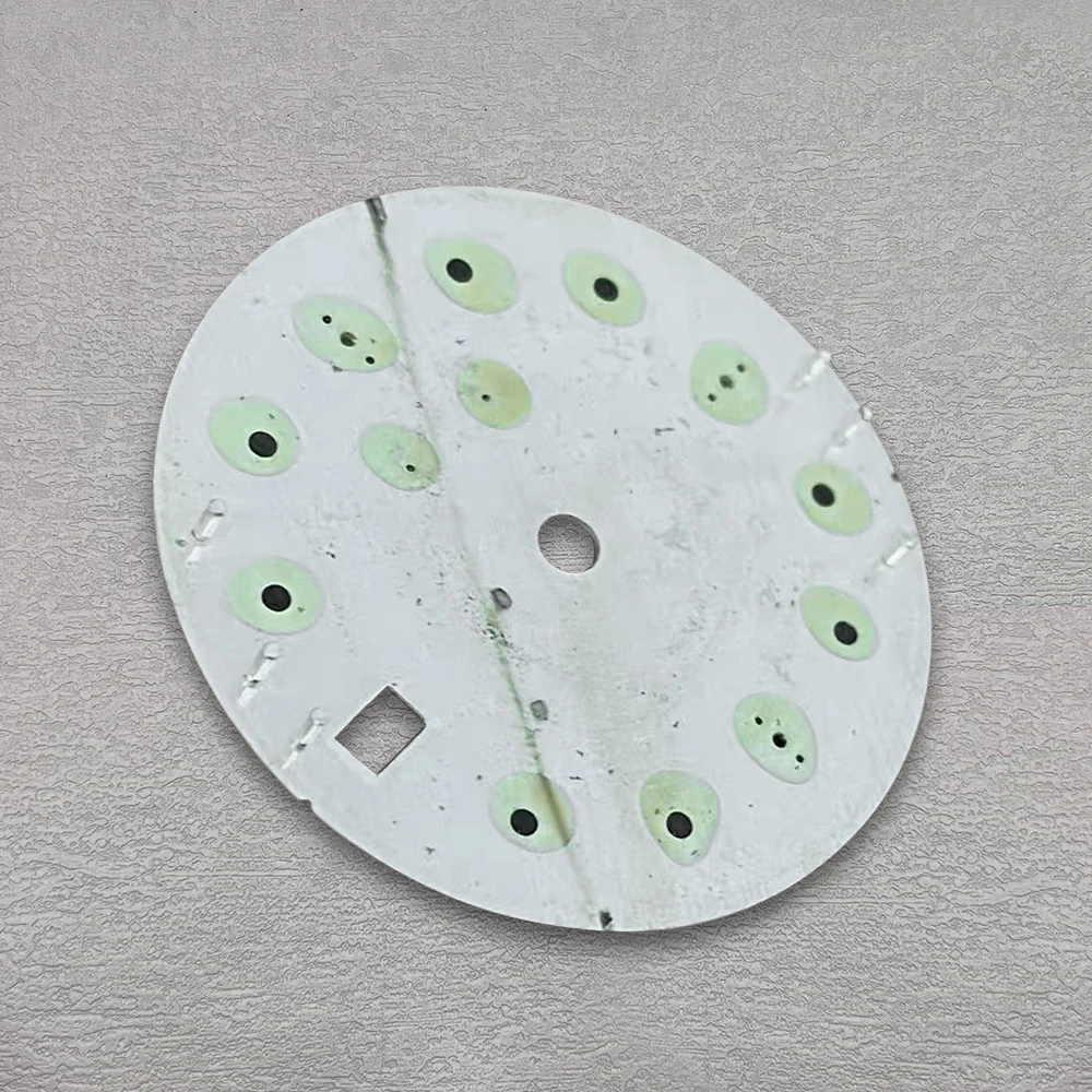 28.5 مللي متر جودة عالية S شعار NH35 الطلب أوراق الخيزران الهاتفي مناسبة لحركة NH35/NH36 3/3.8/4.2 الساعة تاج NH35 اكسسوارات #6