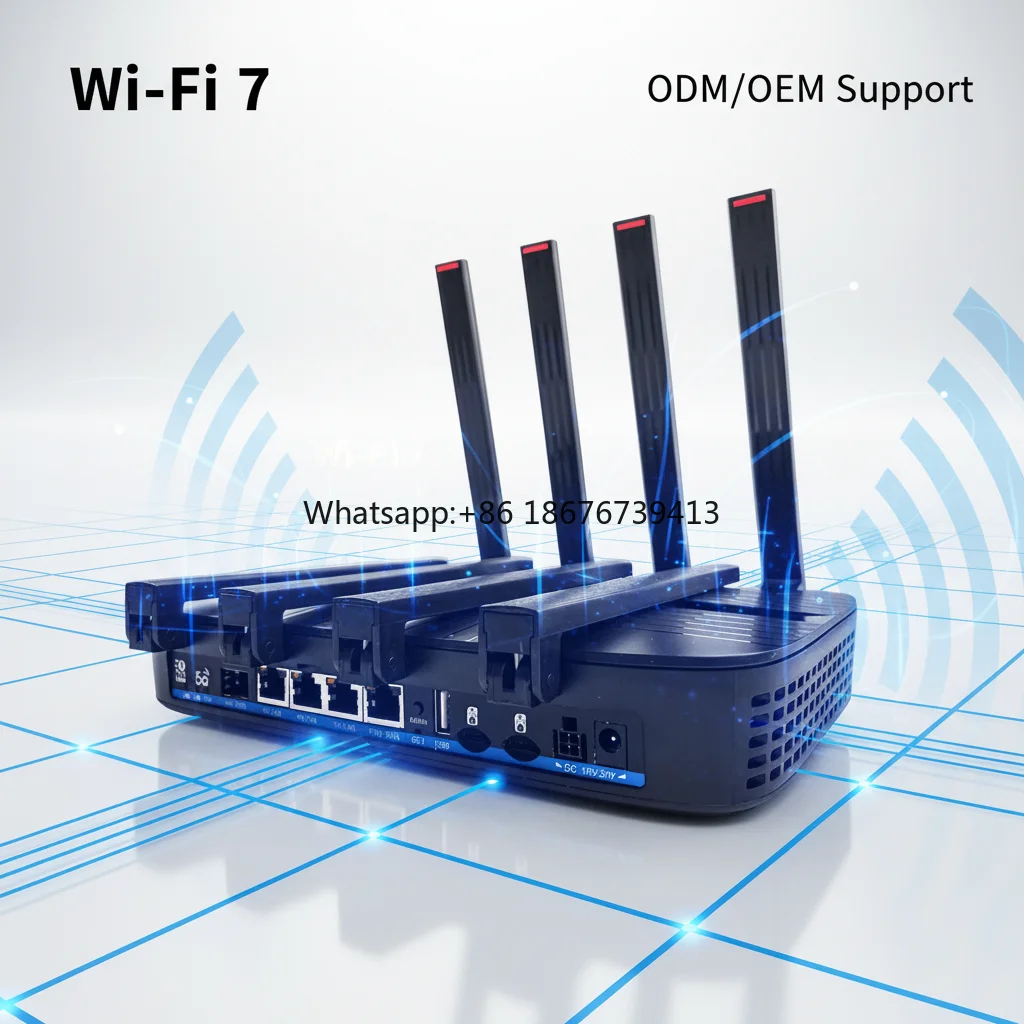 Router With Sfp+ 10G Port - Router Nirkabel 5G OEM/ODM dengan Kipas,