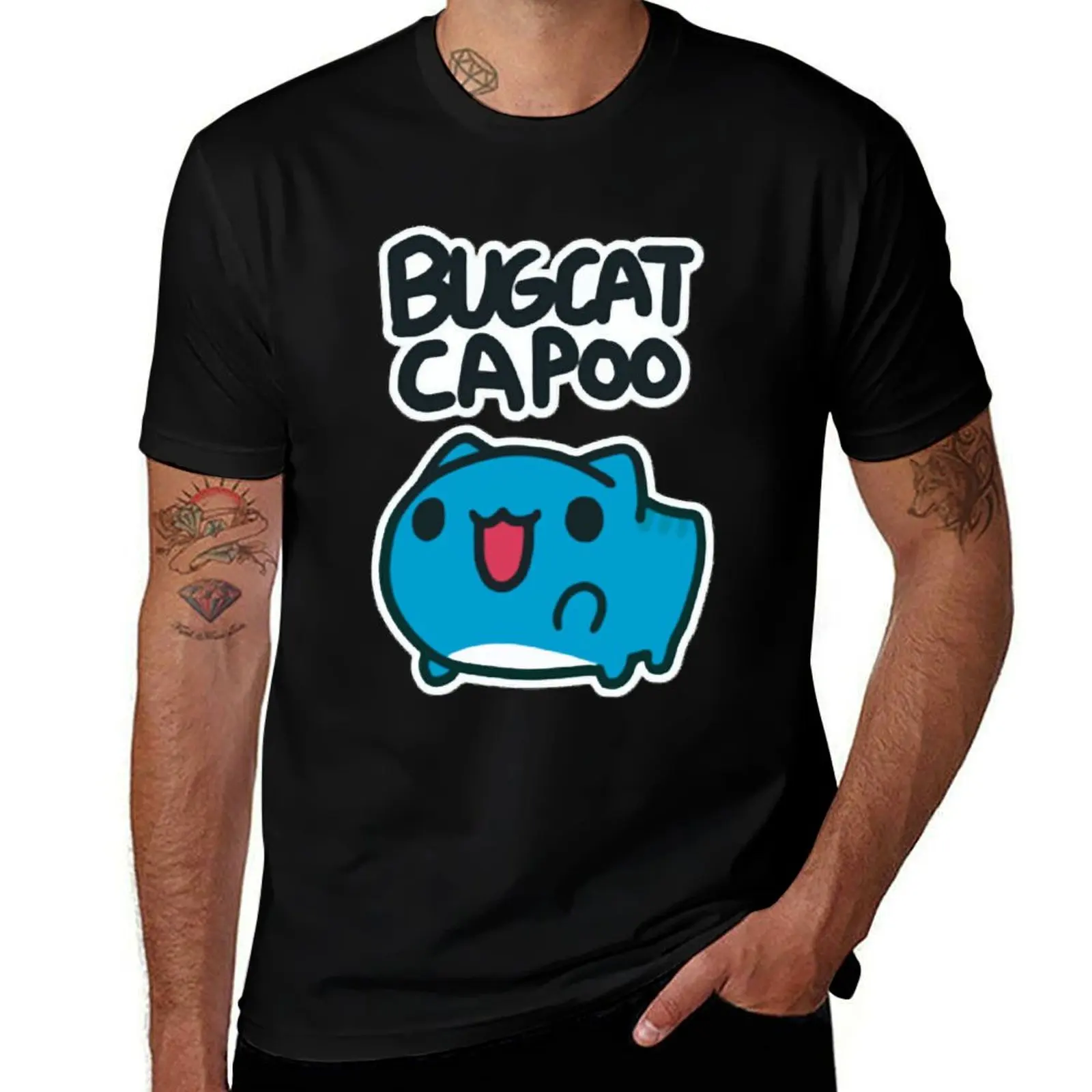 

Bugcat Capoo T-Shirt anime t shirts cute tops croswit shirt man customs t shirts for men cotton