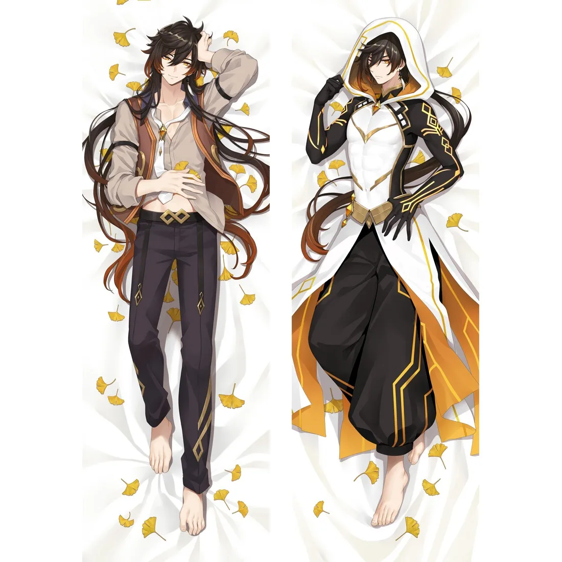 

Game Genshin Impact Morax Zhong Li Cosplay Pillow Case Dakimakura Male Otaku Hugging Body Throw Cushion Cases Pillow Cover