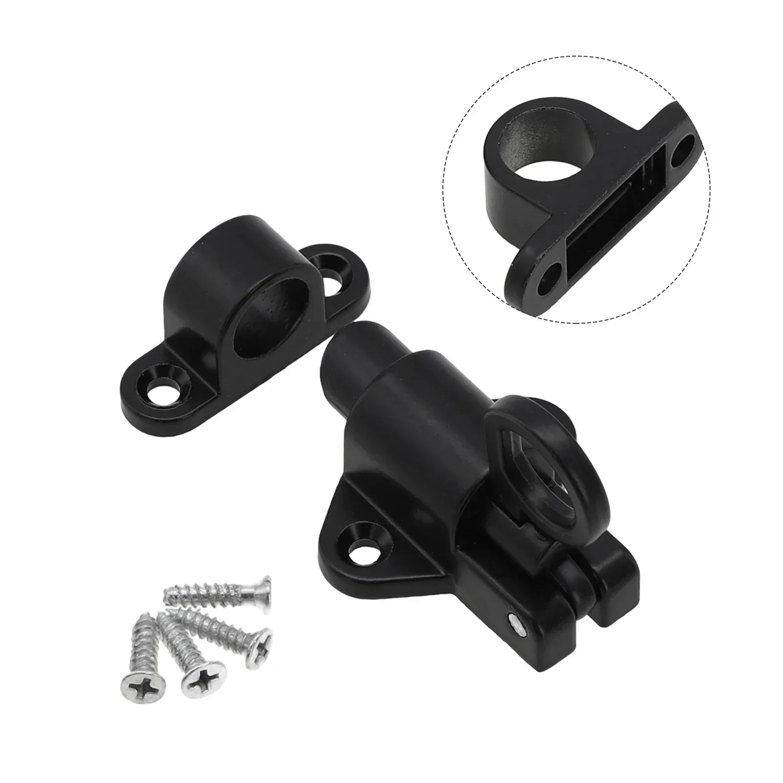 Pull Latch Lock Spring Bout Ring Beveiliging W/Schroeven Venster 2 Kleur Aluminium Zwart Bounce 2019 Nieuwe Hoge Kwaliteit