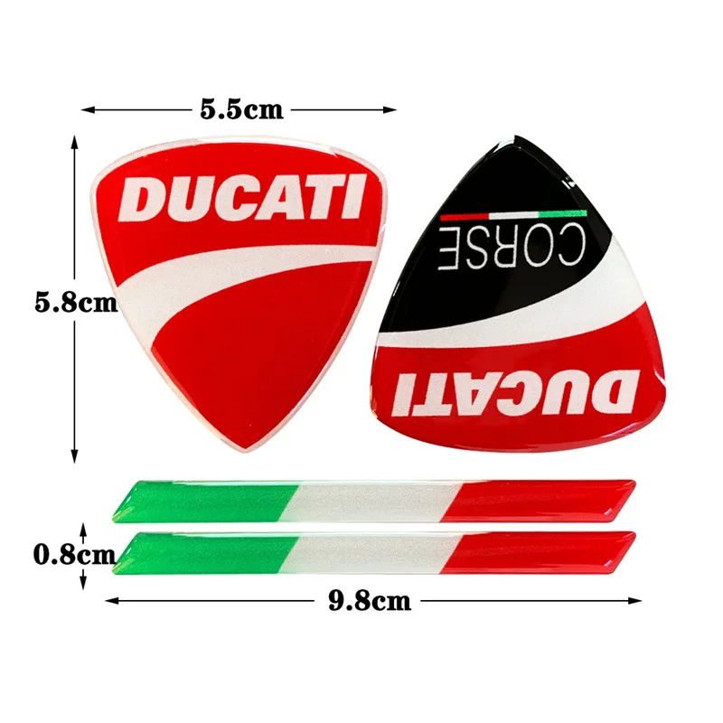 Laser arco-íris tira lateral do corpo da motocicleta moto capacete adesivos fender decalque acessórios para ducati 796 400 795 821 monstro