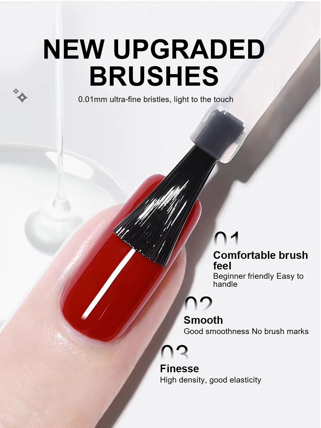 1/2/3PCS 12ML Soak Off Matte Top Base Coat for Nails UV Gel Polish Semi Permanent Functional Manicure Top Base Coat Varnish