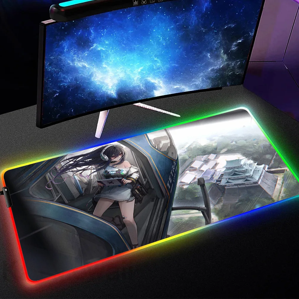 Many people like it Hot selling items HD printing game NIKKE The Goddess Of Victory large size XXL gaming backlit RGB mouse pad