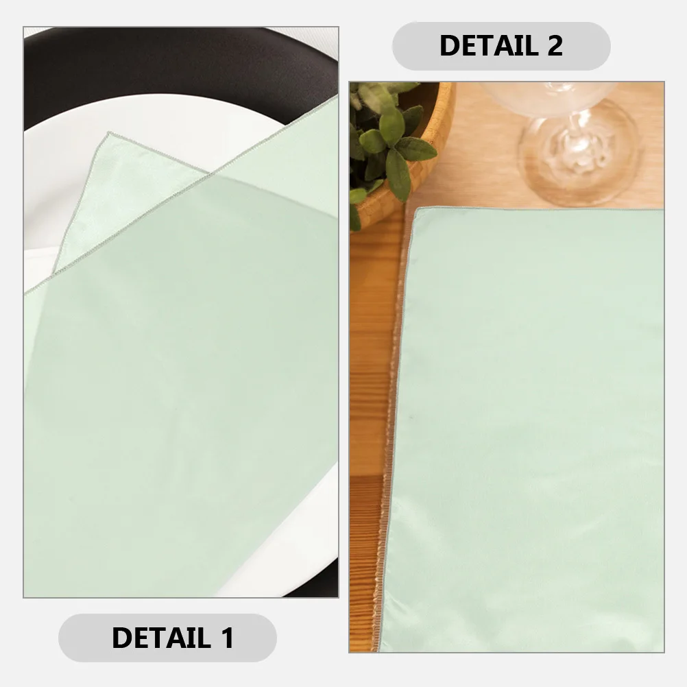 

12Pcs Square Satin Napkins Wedding Dinner Table Cloth Napkins Reusable Washable Comfortable Romantic Decor Cloth Napkin