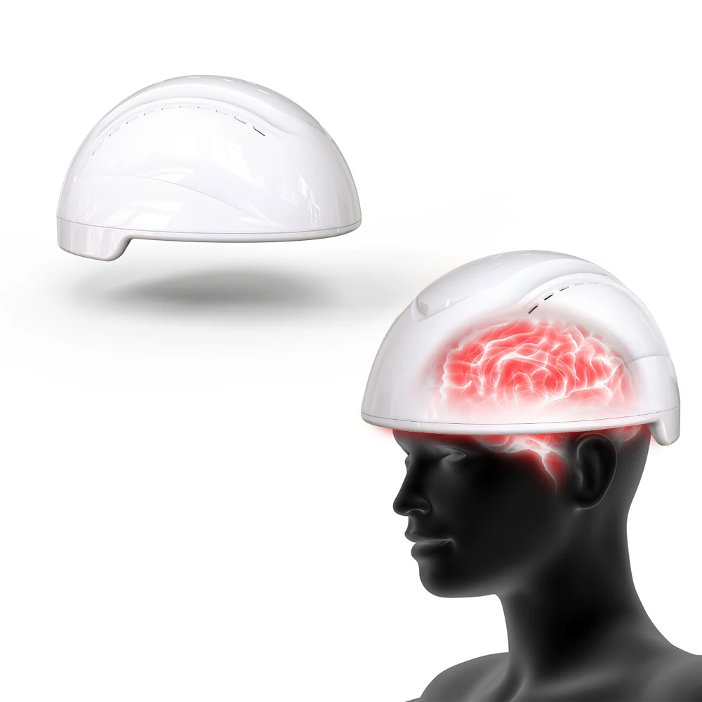 Suyzeko  Lights Therapy Brain Health Care Helmet Parkinson Depression Infrared LED Light Therapy Helmet