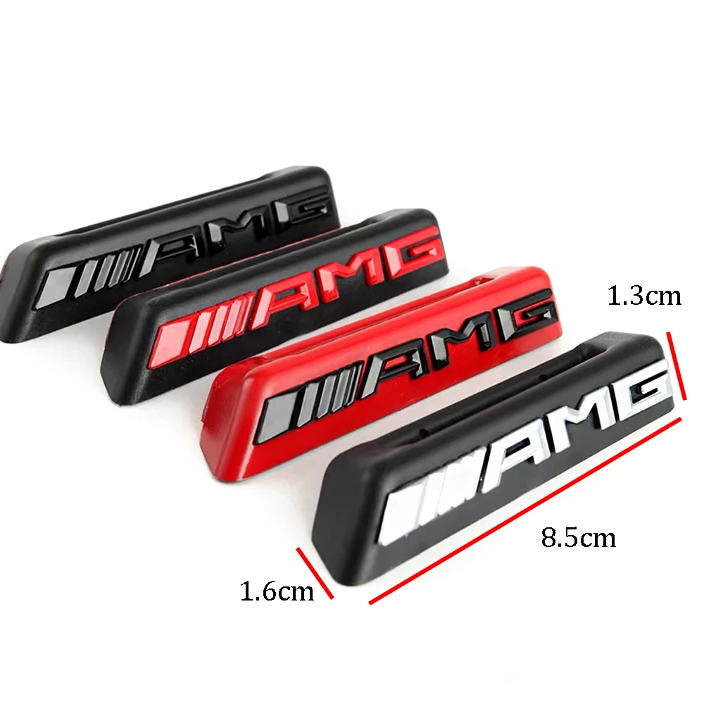 Car Front Grill AMG Badge Emblem Sticker for Mercedes benz W212 W213 W202 W211 W176 W210 W205 Gla Glc Cls Glk Accessories