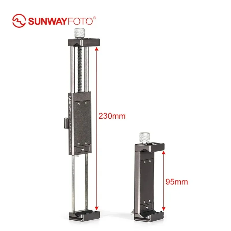 SUNWAYFOTO Tripod Tablet PCBracket Professional Desk Stand Professional Tripod Ballhead Phone Holder Bracket for iPhone ipad view 6