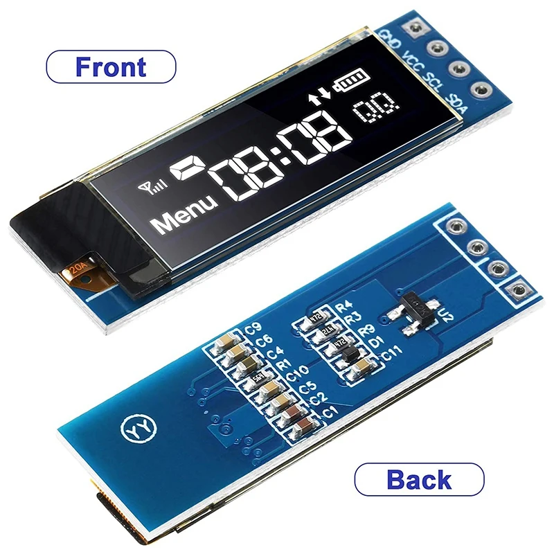 Imagem -04 - Módulo de Exibição Oled para Arduino Raspberry pi Serial Auto-luminous Driver Board Iic I2c Ssd1306 10 Set