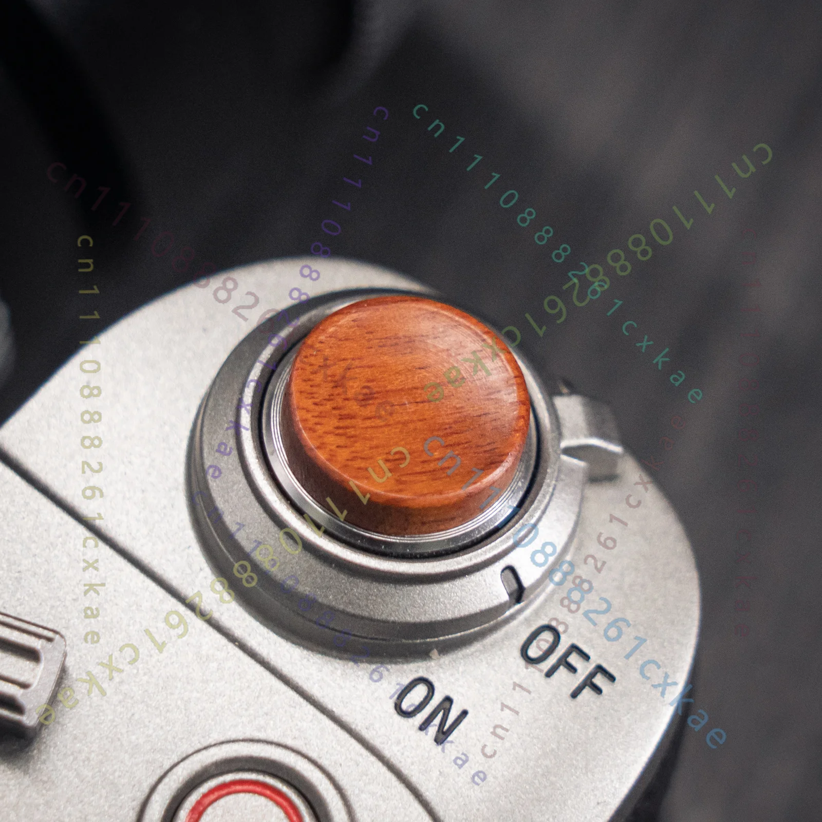 1pcs Shutter button sticker made of solid wood 11mm suitable for Nikon for Sony for Fuji